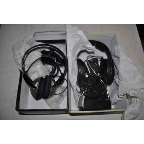 346 - SENNHEISER WIRELESS HEADPHONES AND PHILIPS WIRELESS HEADPHONES