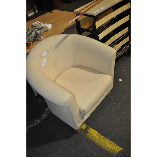 621 - CREAM TUB CHAIR