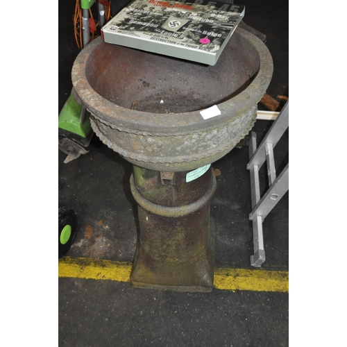 315 - ANTIQUE TERRACOTTA PLANTER ON STAND