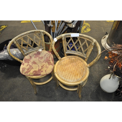 326 - PAIR OF BAMBOO CHAIRS