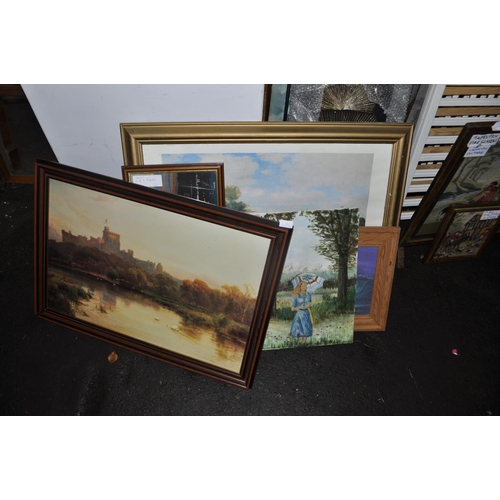 481 - LARGE QTY OF FRAMED PICTURES AND PAINTINGS