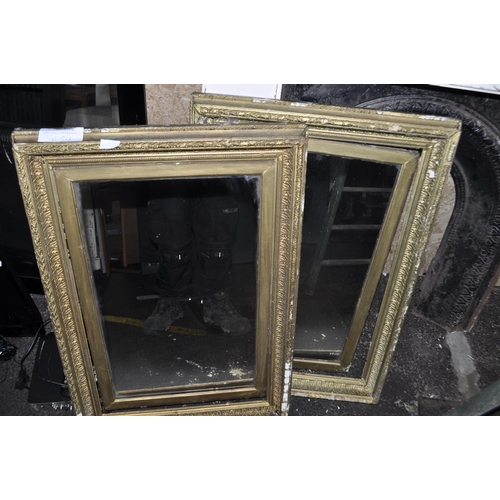 489 - 2 X FRAMED LARGE MIRRORS