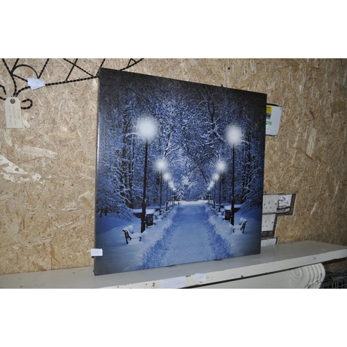 491 - WINTER SCENE CANVAS