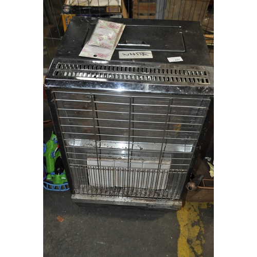 297 - WHEELED PORTABLE VINTAGE GAS HEATER