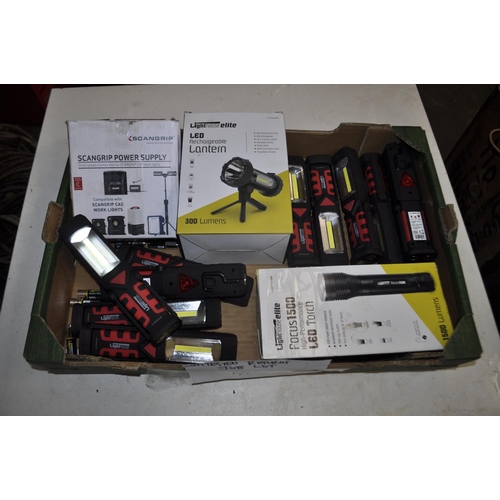 101 - BOX CONTAINING UNTESTED CATALOGUE RETURNS INC LIGHTS, LAMPS, PORTABLE POWER SUPPLY ETC