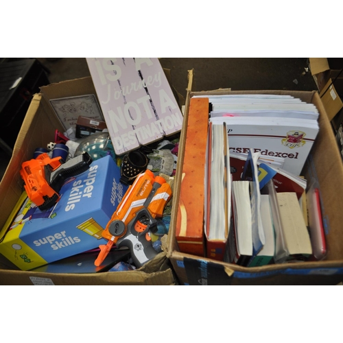 120 - BOX OF MIXED BOOKS AND A BOX OF MIXED CHILDREN'S TOYS