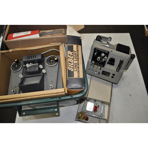 137 - BOX OF Miscellaneous ITEMS INCLUDING SILBER CINE LIGHT