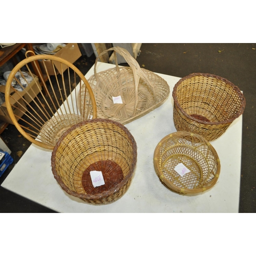 164 - 5 X WICKER BASKETS