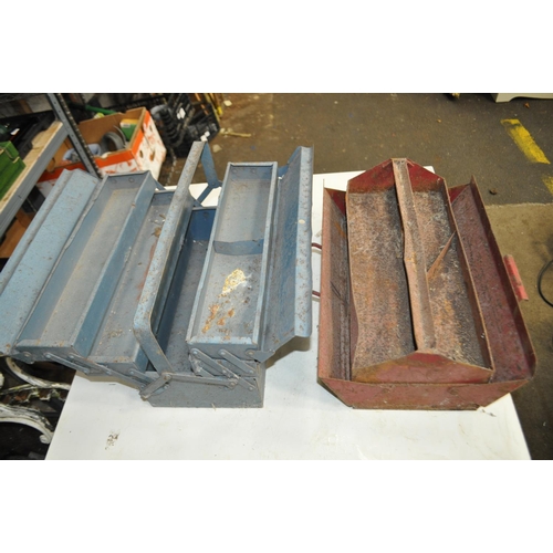 50 - 2 X VINTAGE METAL TOOL CHESTS