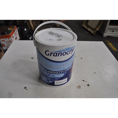 53 - NEW BRILLIANT WHITE SMOOTH MASONRY PAINT, 5L