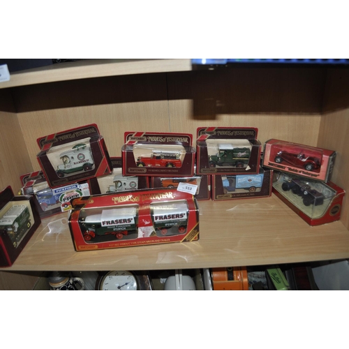 553 - COLLECTION OF 11 BOXED MATCHBOX COLLECTIBLE VEHICLES