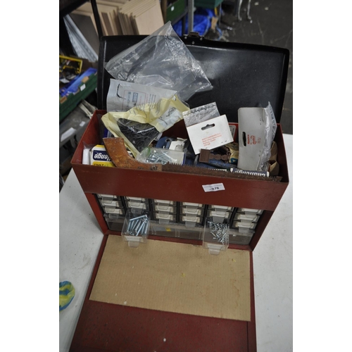 78 - TOOL BOX ORGANISER AND CONTENTS INC MANY MANY NUTS, BOLTS, WASHERS, SCREWS ETC