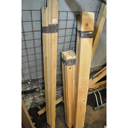 8 - MIXED PINE TIMBERS /SLATS. ALL APPROX. 50