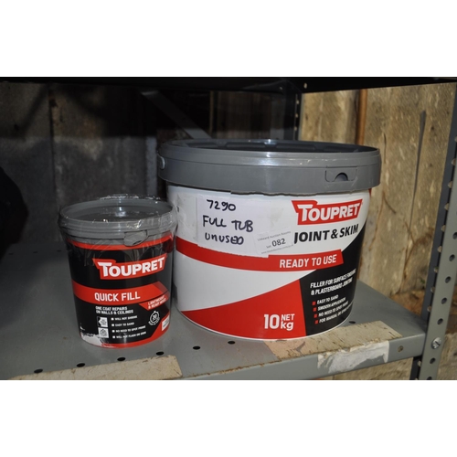 82 - FULL 10KG TUB OF INTERIOR JOINT / SKIM PLUS A PART TUB OF QUICK FILL REPAIR FILLER