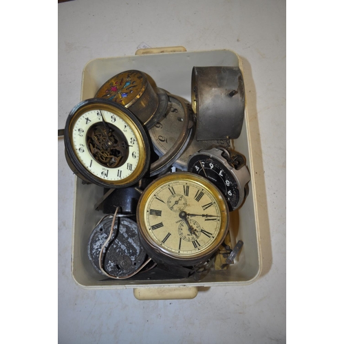 94 - SELECTION OF MIXED CLOCKS AND CLOCK PARTS INC MECHANICAL, BRASS AND OTHERS