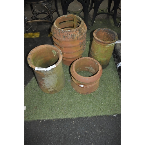 136 - 4 TERRACOTTA CHIMNEY POTS 9