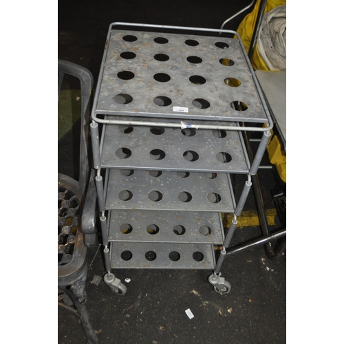 204 - A FIVE TIER HEAVY DUTY TROLLEY