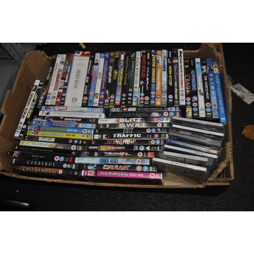 341 - A LARGE BOX OF MIXED DVDS