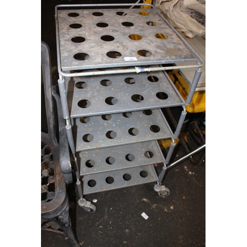 204 - A FIVE TIER HEAVY DUTY TROLLEY