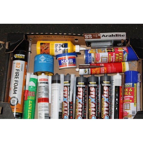 50 - LARGE QUANTITY OF BRAND NEW SEALANTS AND EXPANDING FOAMS ETC