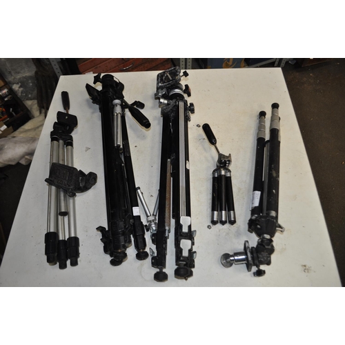 150 - SELECTION OF FOLDING CMERA TRIPODS