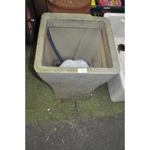 240 - LARGE MOULDED GARDEN POT