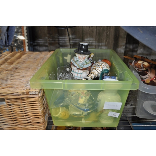 441 - MISC CHINA WARE INC GLASS DOLPHIN