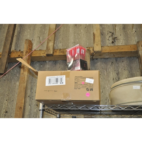 448 - BOX INCLUDING NEW RED OFFICE GELL PENS