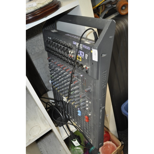 465 - SPIRIT FOLIO BY SOUNDCRAFT AUDIO MIXING DESK