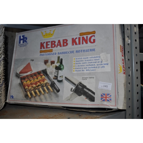 145 - MOTORISED KEBAB BBQ ROTISSERIE