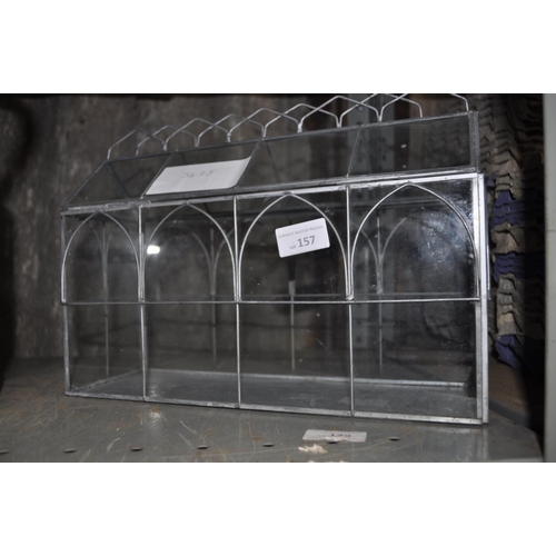 157 - LEADED AND GLAZED TERRARIUM 14