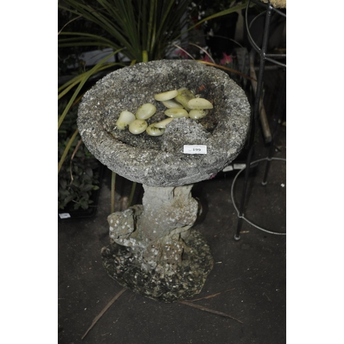 199 - CONCRETE BIRD BATH 'HIDE AND SEEK KIDDOS' MEASURING 60CM TALL
