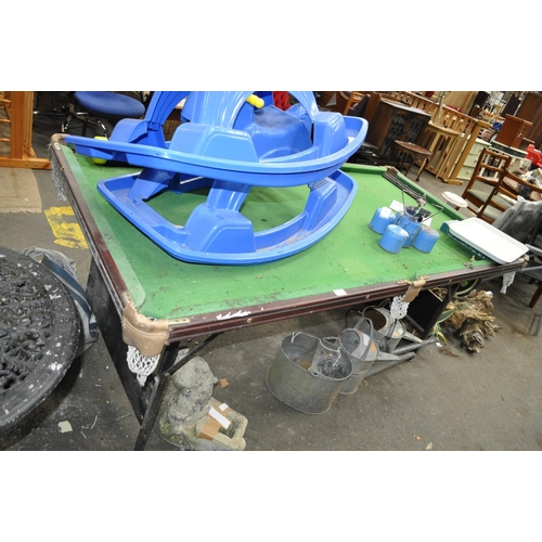 361 - FOLDING 6FT SNOOKER TABLE AND SET OF BALLS