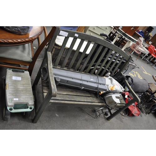 372 - TEAK GARDEN BENCH 4' IN WIDTH