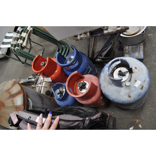 391 - 5 X MIXED LPG BOTTLES - VARIOUS SIZES