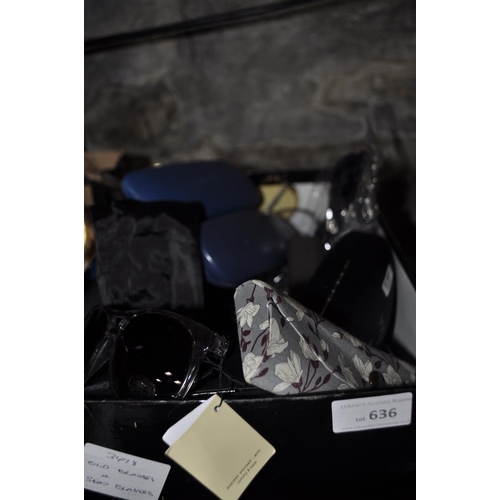 636 - QTY OF NEW SUNGLASSES ANDCASES ETC