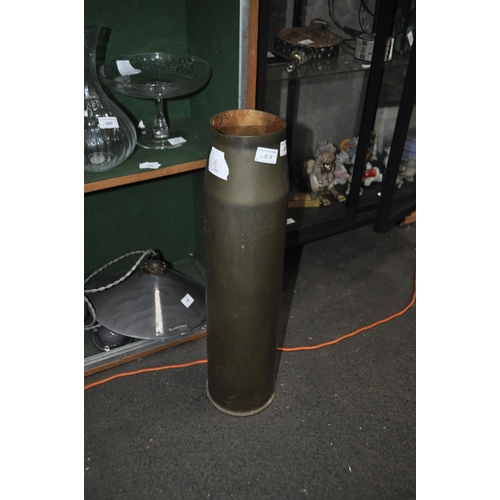 LARGE BRASS ARTILLERY SHELL CASING = 63CM TALL - FROM A QF 4.7-INCH ...