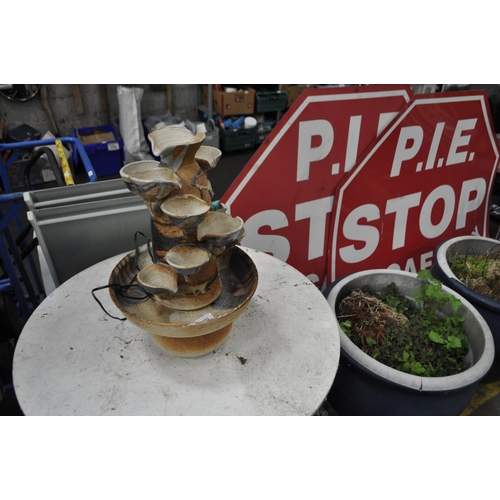 THE PLUG-IN ELECTRIC POTTERY WATER FEATURE