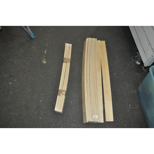 101 - A QUANTITY OF 30 WOOD BED SLATS