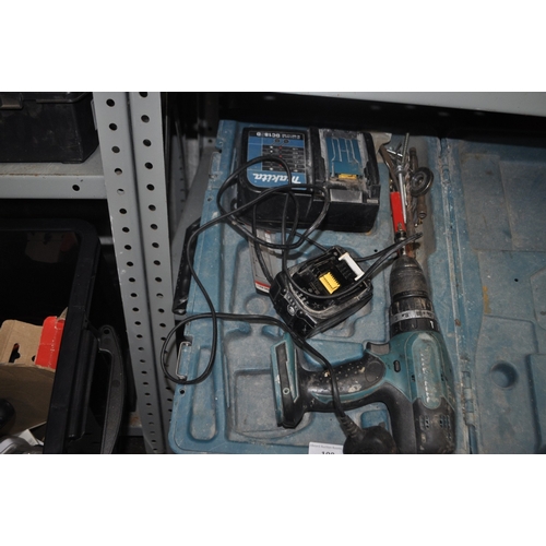 108 - A DHP453 MAKITA COMBI DRILL WITH CHARGER AND BATTERY IN ORIGINAL CASE