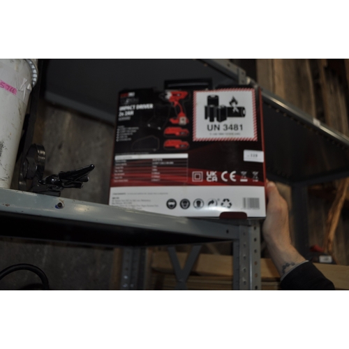 119 - AN OLYMPIA TOOLS CASED X20SID2 CORDLESS IMPACT DRIVER BNIB WITH 2 X BATTERIES AND CHARGER