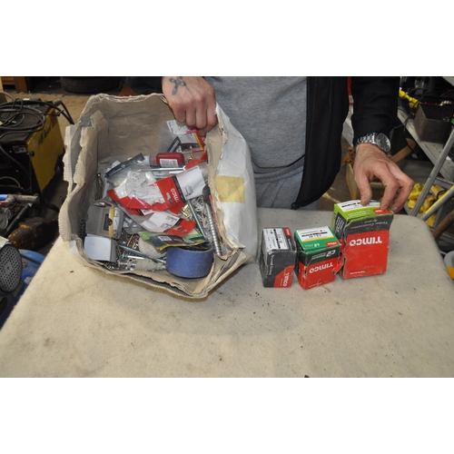 67 - A BOX OF ASSORTED SCREWS