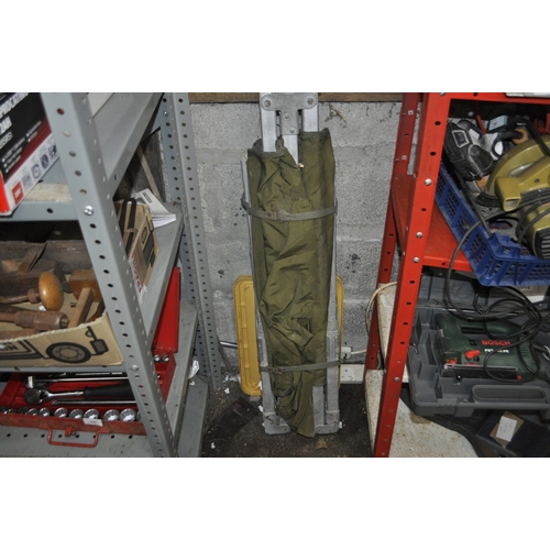 98 - A FOLDING ARMY COT BED