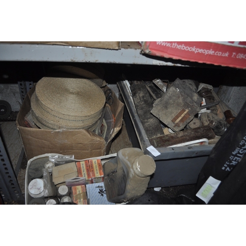 117 - 2 X BOXES OF TOOLS AND HARDWARE INC VINTAGE SET SQUARE, TACKS, SCREWS, FIXINGS ETC