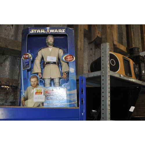 446 - THE NEW IN BOX ELECTRONIC BATTLING OBI-WAN KENOBI FROM THE STAR WARS ATTACK OF THE CLONES RANGE