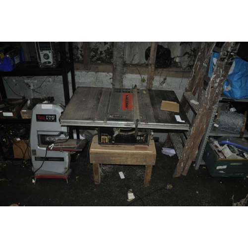 54 - A BENCH MOUNTED TABLE SAW