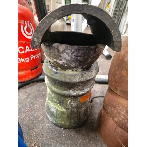 104 - A Victorian Style Salt-Glazed Stoneware Ventilation CowlThis piece of architectural salvage is con... 