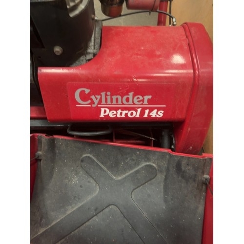 111 - A Suffolk Punch Cylinder Petrol 14s Lawn MowerA Suffolk Punch Cylinder Petrol 14s lawn mower featu... 