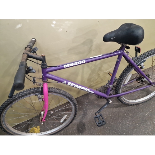 114 - A Scorpio MB200 Custom All Terrain Mountain BikeA vintage Scorpio MB200 Custom All Terrain mountai... 