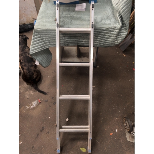 71 - A Three-Section Aluminium Loft Ladder, Model LEL 3This three-section aluminium loft ladder is desi... 